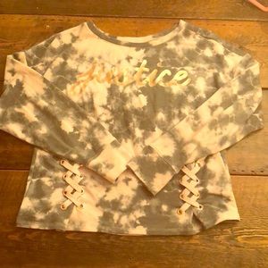 Justice logo long sleeve top